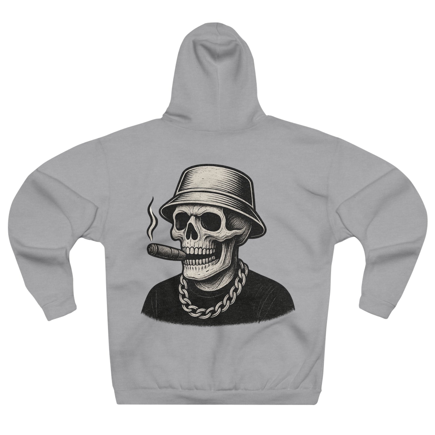 Cool Skull Graphic, Unisex Pullover Hoodie, Casual Streetwear
