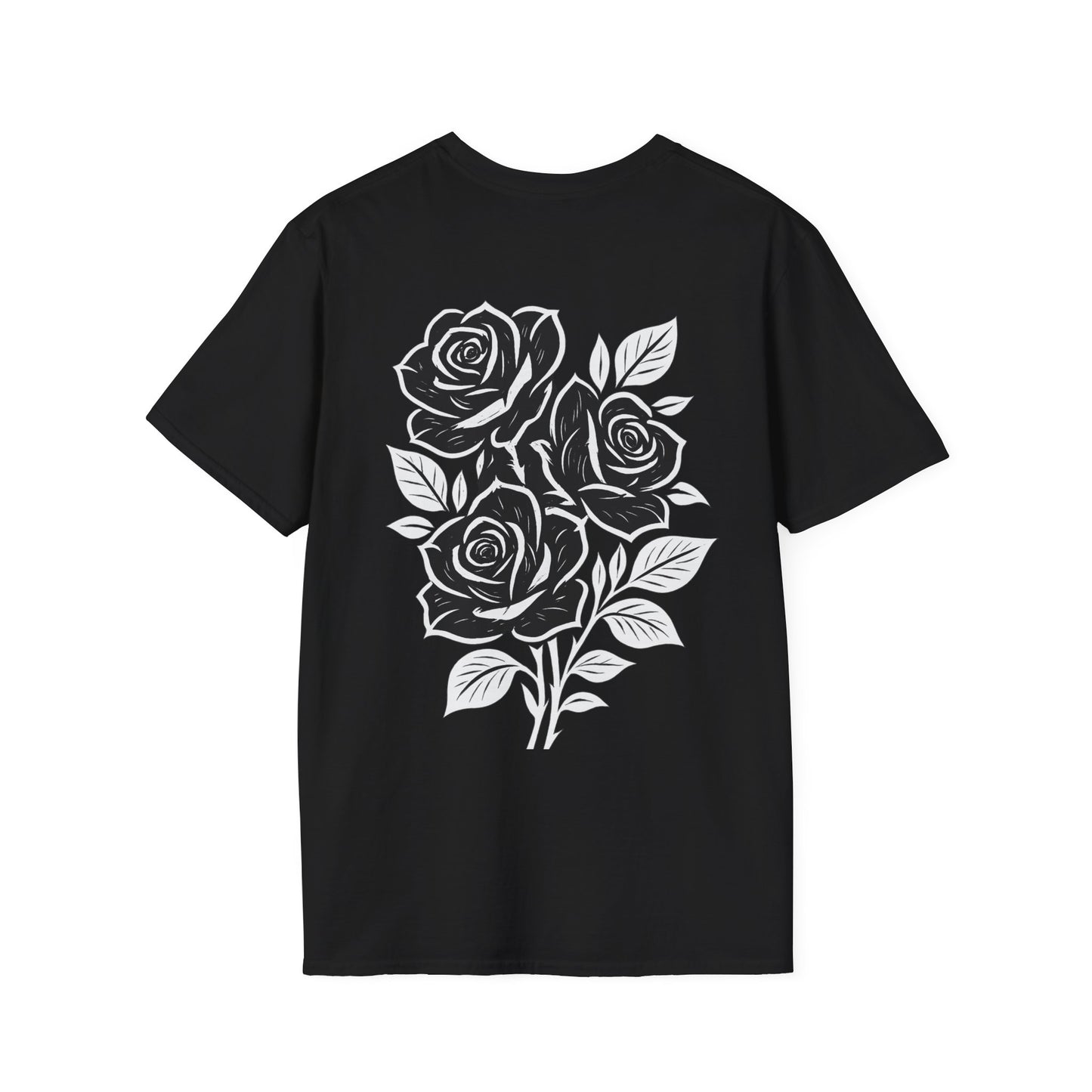 Elegant Floral Rose T-Shirt, Unisex Tee, Casual Wear, Summer Outfit, Unique Design