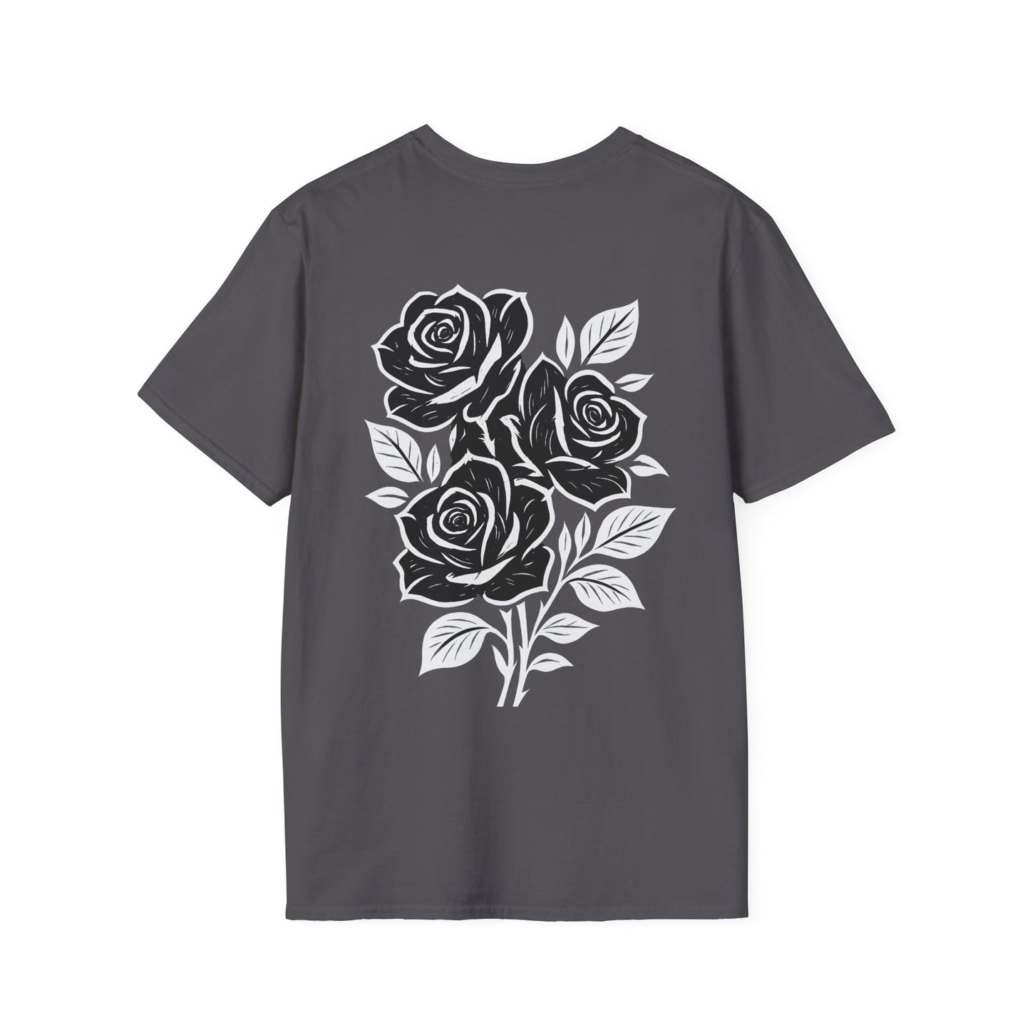 Elegant Floral Rose T-Shirt, Unisex Tee, Casual Wear, Summer Outfit, Unique Design