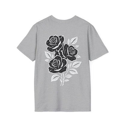 Elegant Floral Rose T-Shirt, Unisex Tee, Casual Wear, Summer Outfit, Unique Design