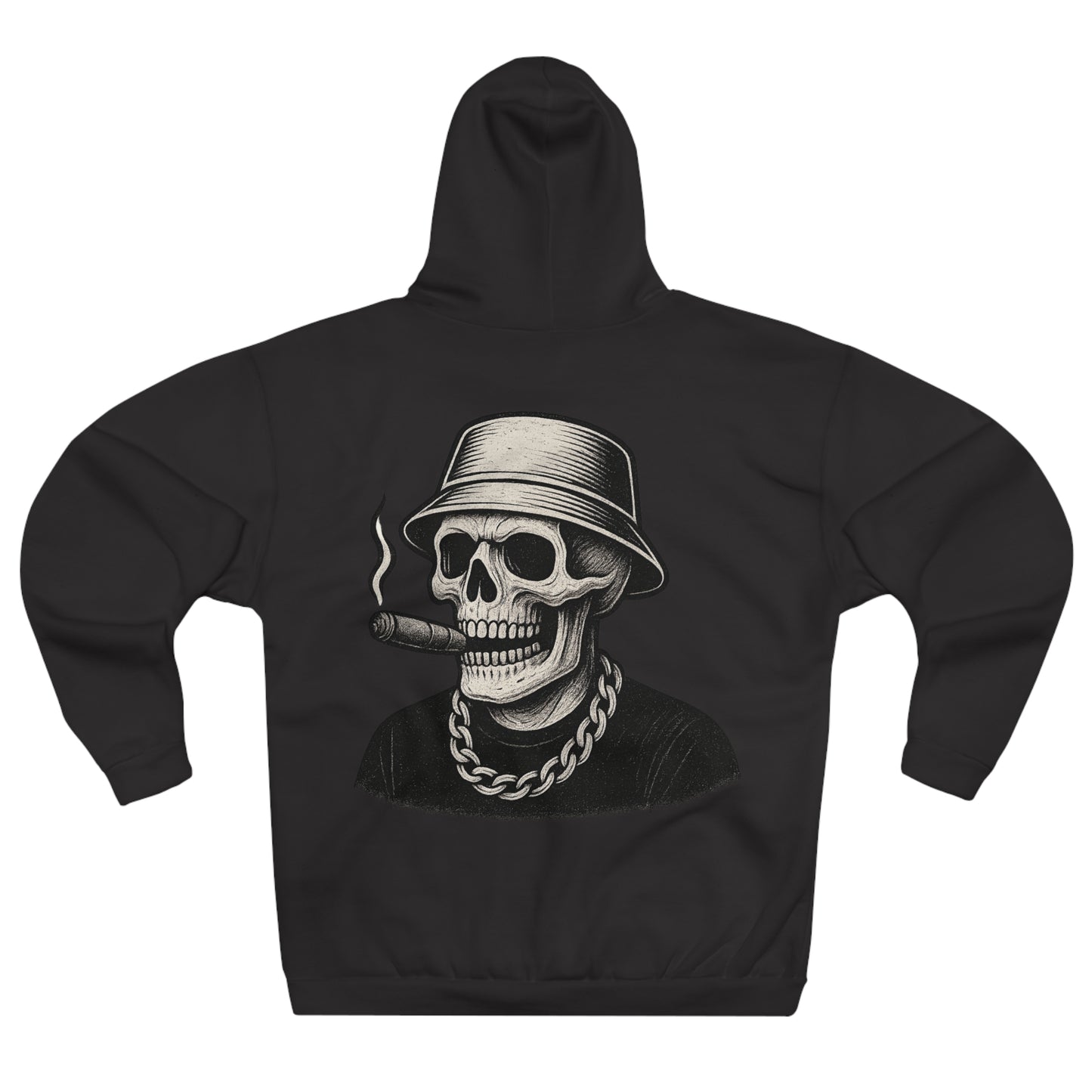 Cool Skull Graphic, Unisex Pullover Hoodie, Casual Streetwear