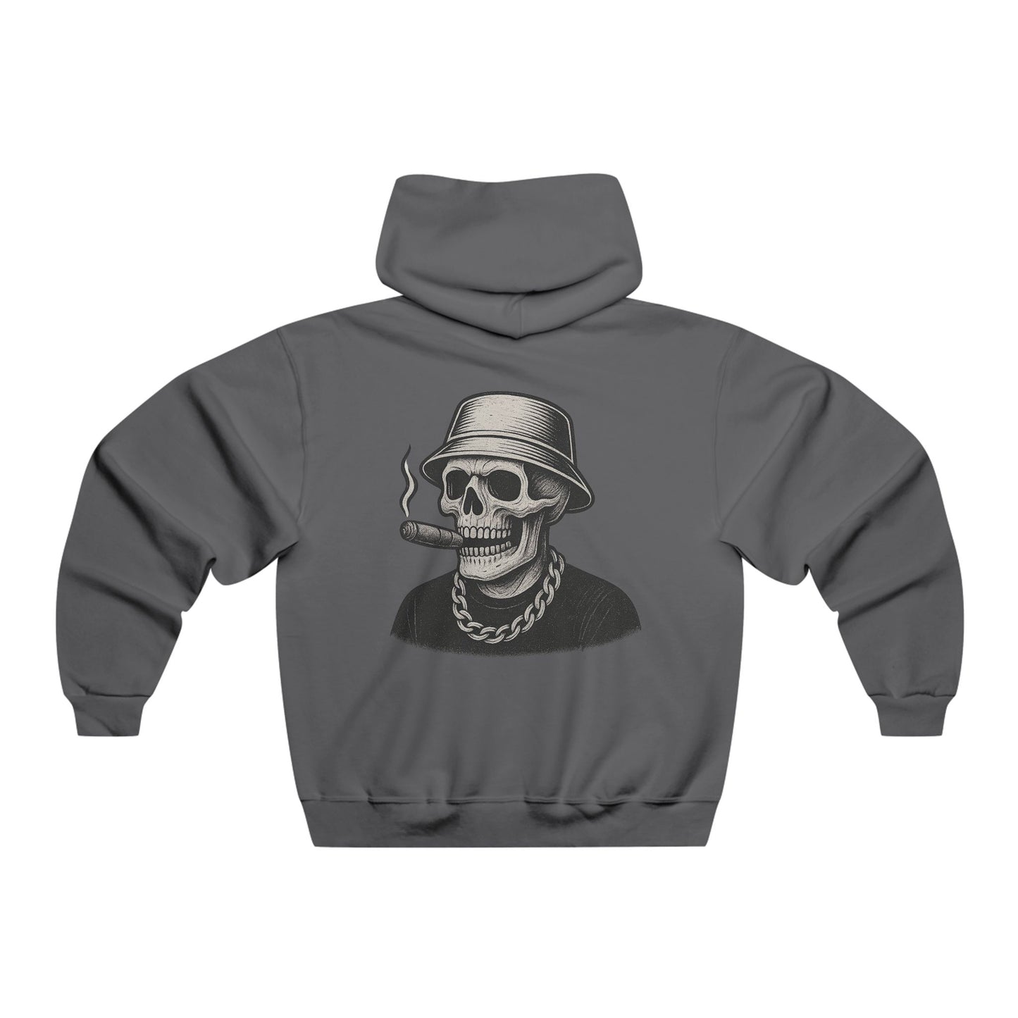 Smoking skull hoodie