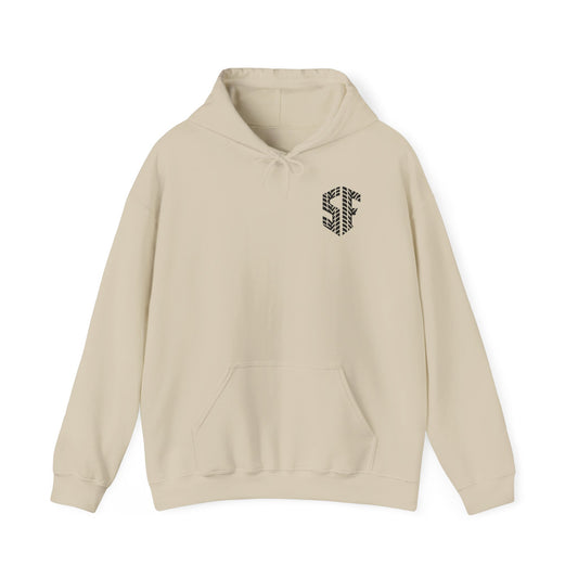 Beige SteezForge Logo Hoodie