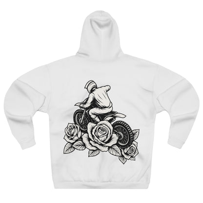 Dirtbike and Roses Hoodie, Unisex, Casual wear