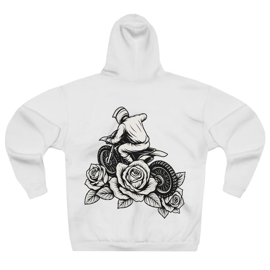 Dirtbike and Roses Hoodie, Unisex, Casual wear
