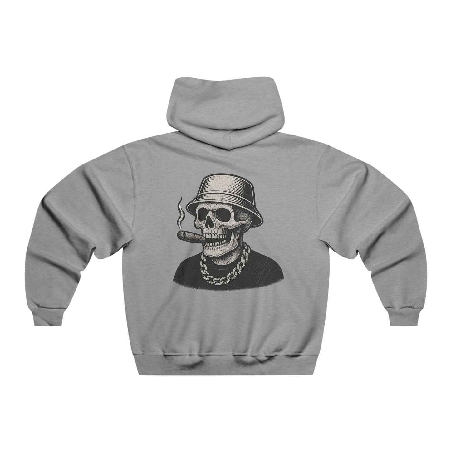 Smoking skull hoodie