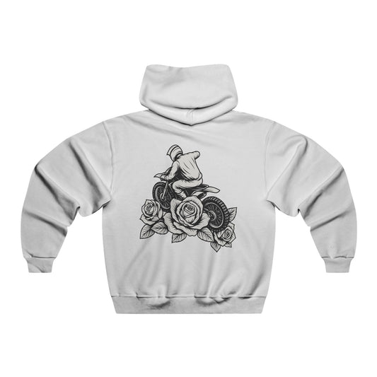 Dirtbike and roses hoodie