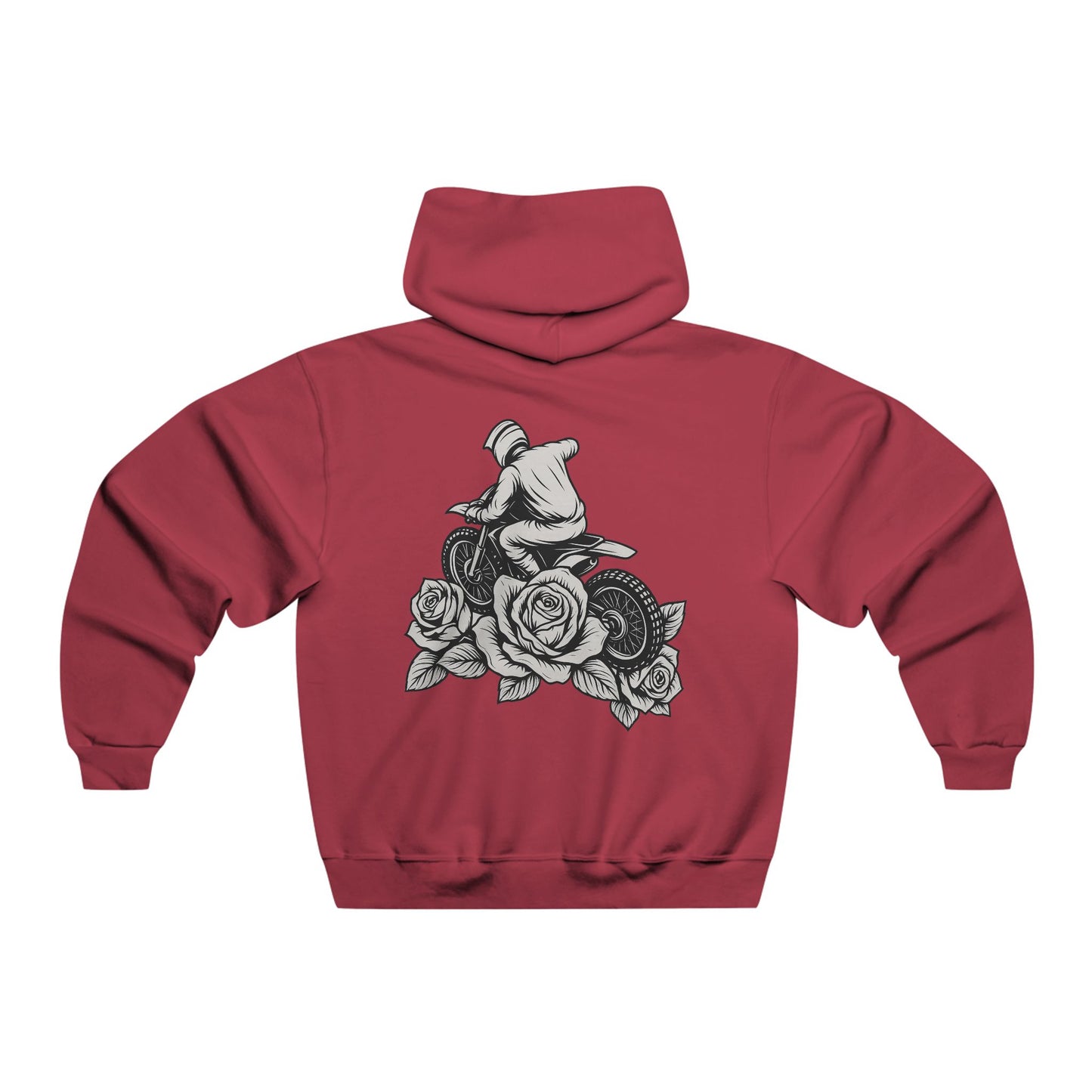 Dirtbike and roses hoodie
