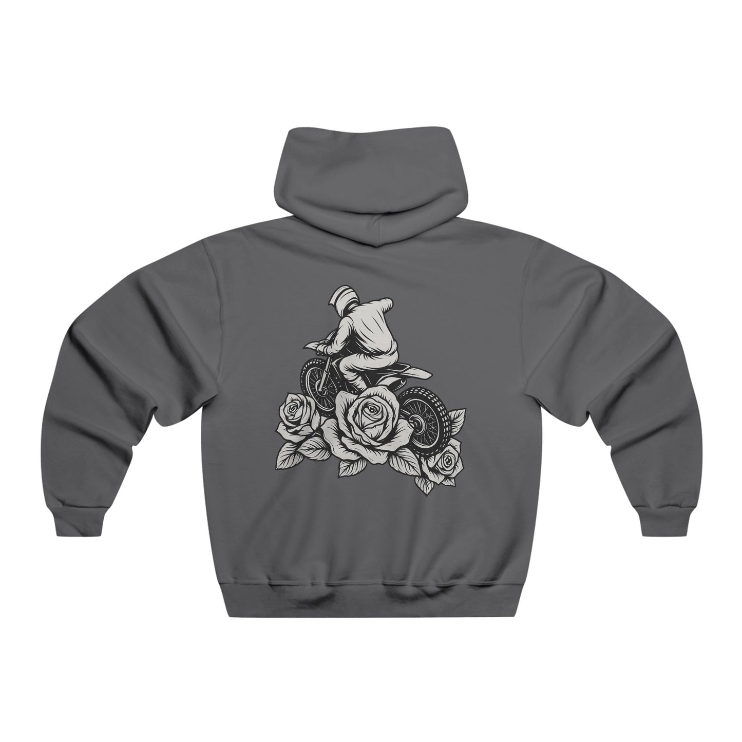 Dirtbike and roses hoodie