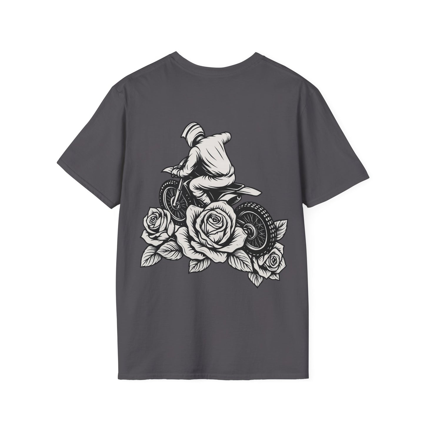 Dirtbike and Roses T-Shirt, Unisex, Stylish, Casual wear