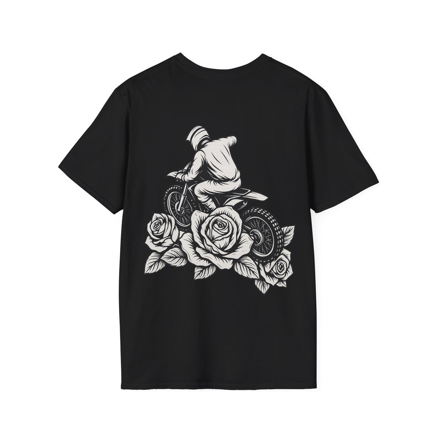 Dirtbike and Roses T-Shirt, Unisex, Stylish, Casual wear