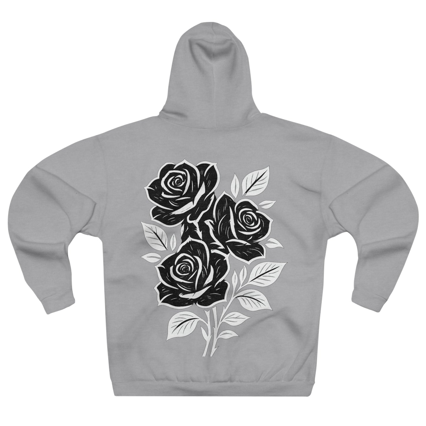 Elegant Floral Unisex Hoodie - Cozy Graphic Sweatshirt, Casual Attire