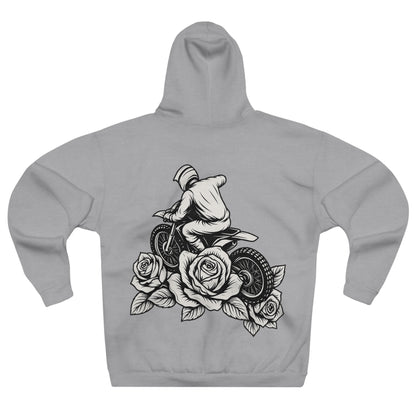 Dirtbike and Roses Hoodie, Unisex, Casual wear
