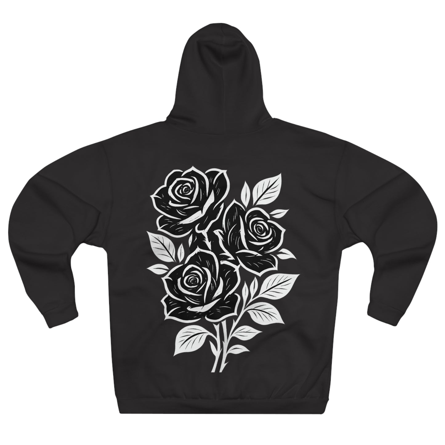 Elegant Floral Unisex Hoodie - Cozy Graphic Sweatshirt, Casual Attire