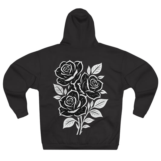 Elegant Floral Unisex Hoodie - Cozy Graphic Sweatshirt, Casual Attire