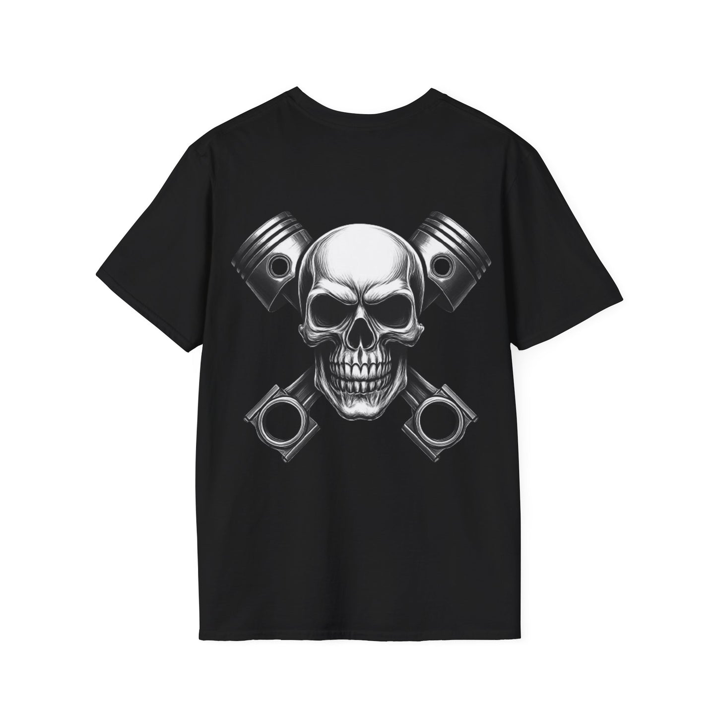 Skull and pistons t-shirt