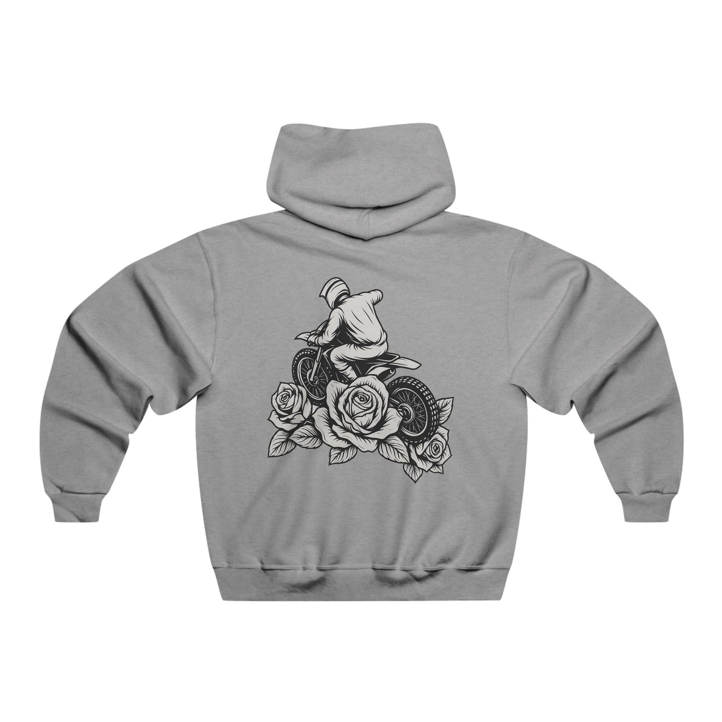 Dirtbike and roses hoodie