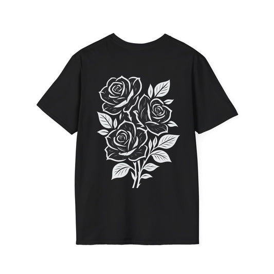 Elegant Floral Rose T-Shirt, Unisex Tee, Casual Wear, Summer Outfit, Unique Design