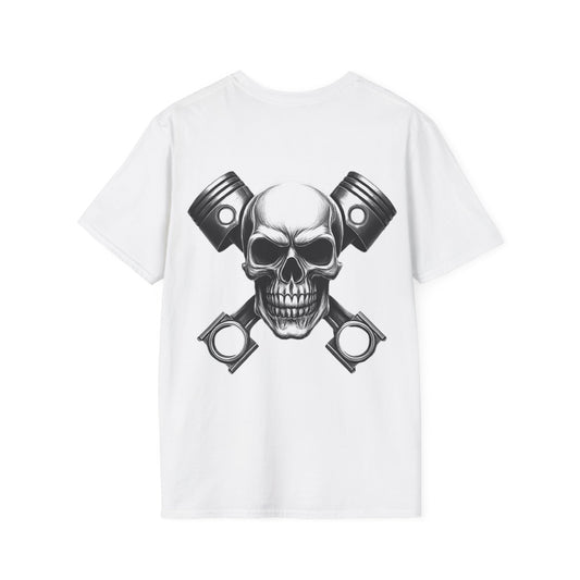 Skull and pistons t-shirt