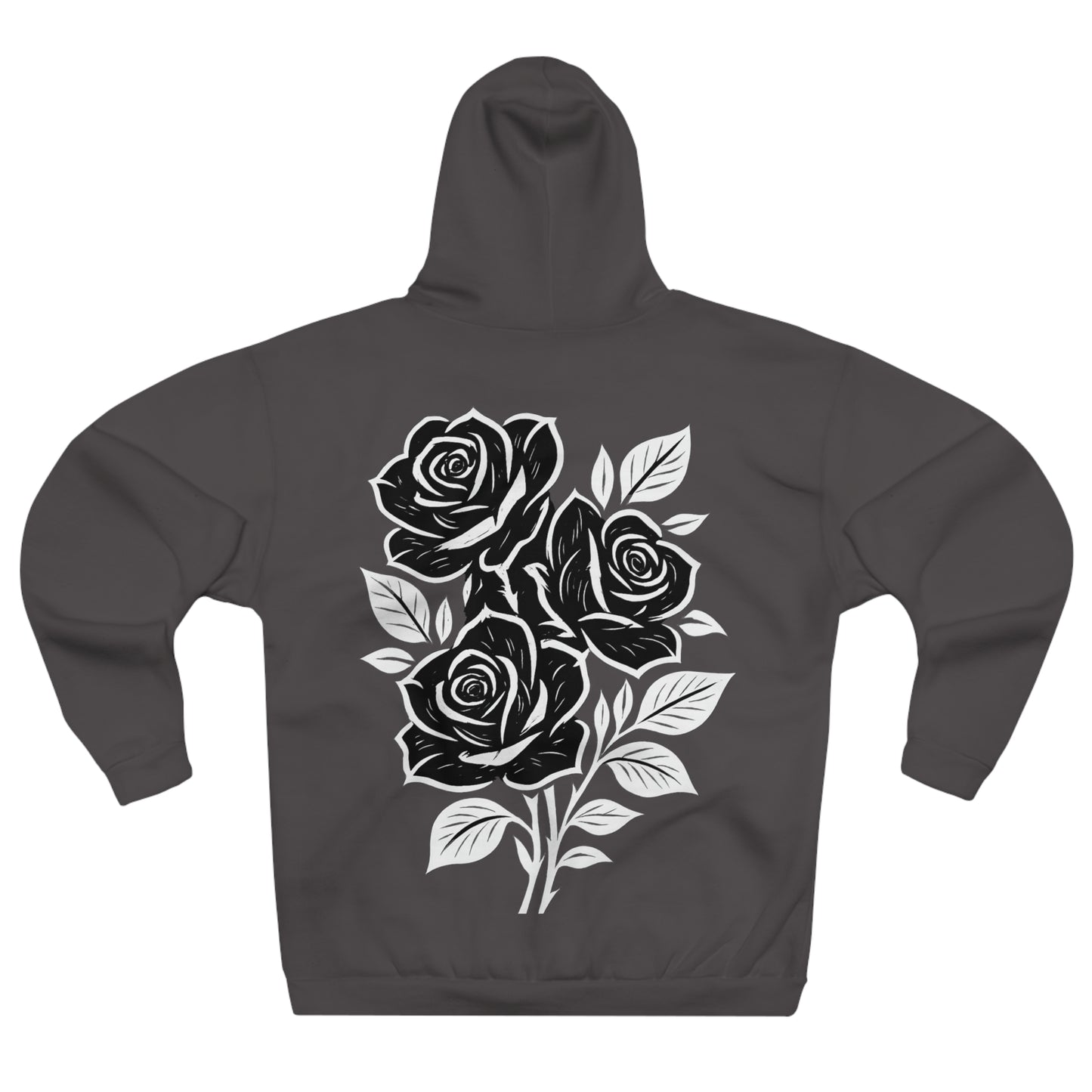 Elegant Floral Unisex Hoodie - Cozy Graphic Sweatshirt, Casual Attire