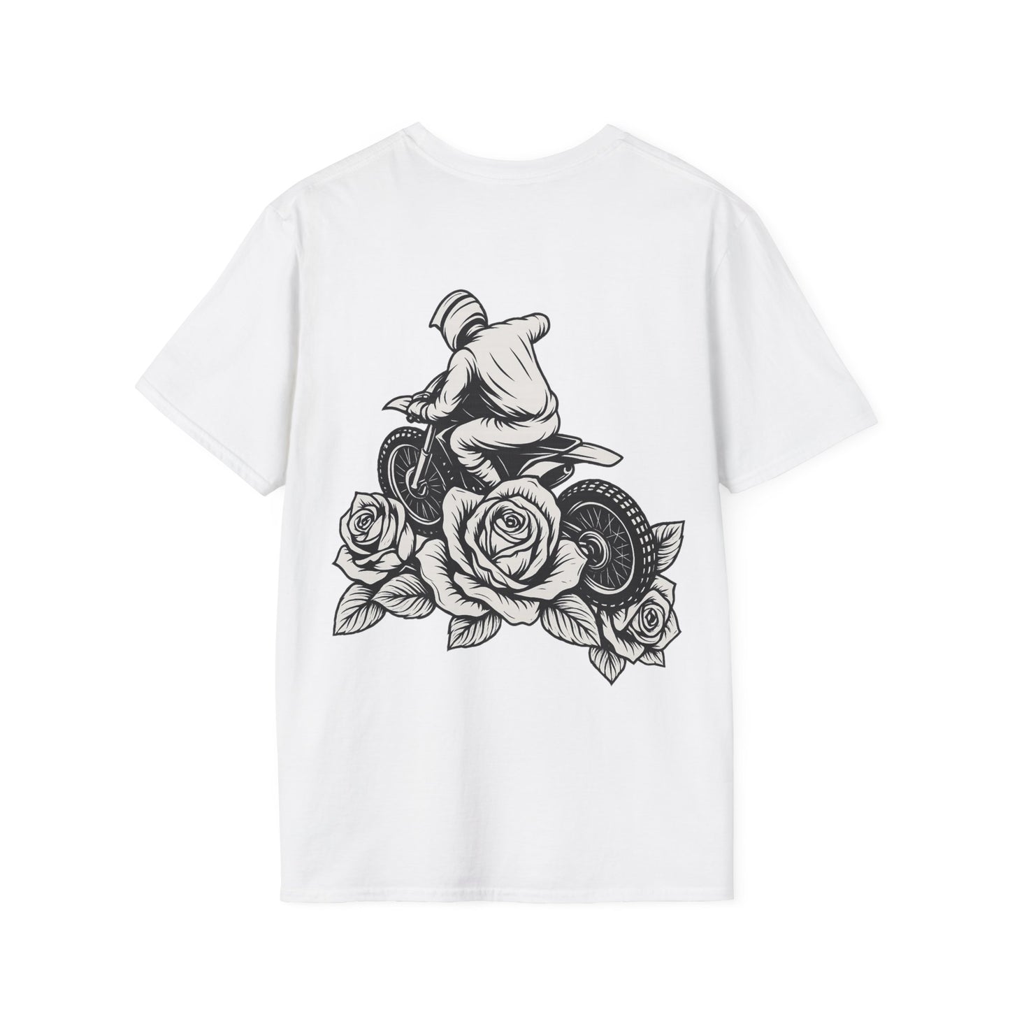 Dirtbike and Roses T-Shirt, Unisex, Stylish, Casual wear